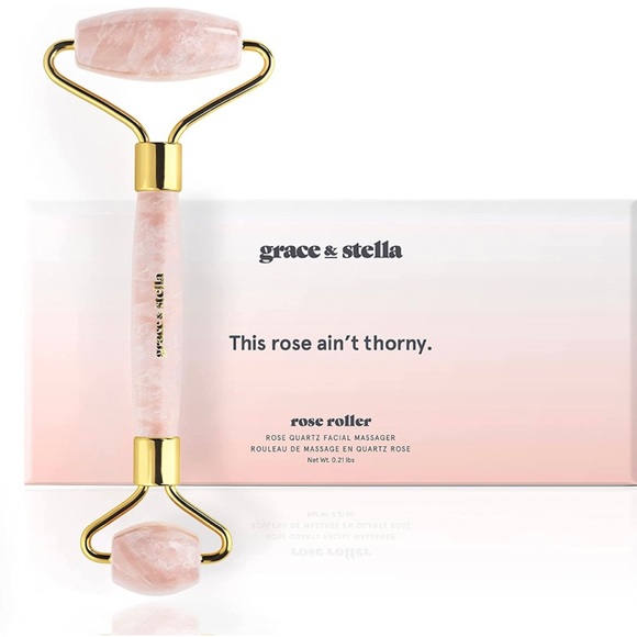 Grace & Stella - Rose Quartz Facial Roller - Picture 2 of 7